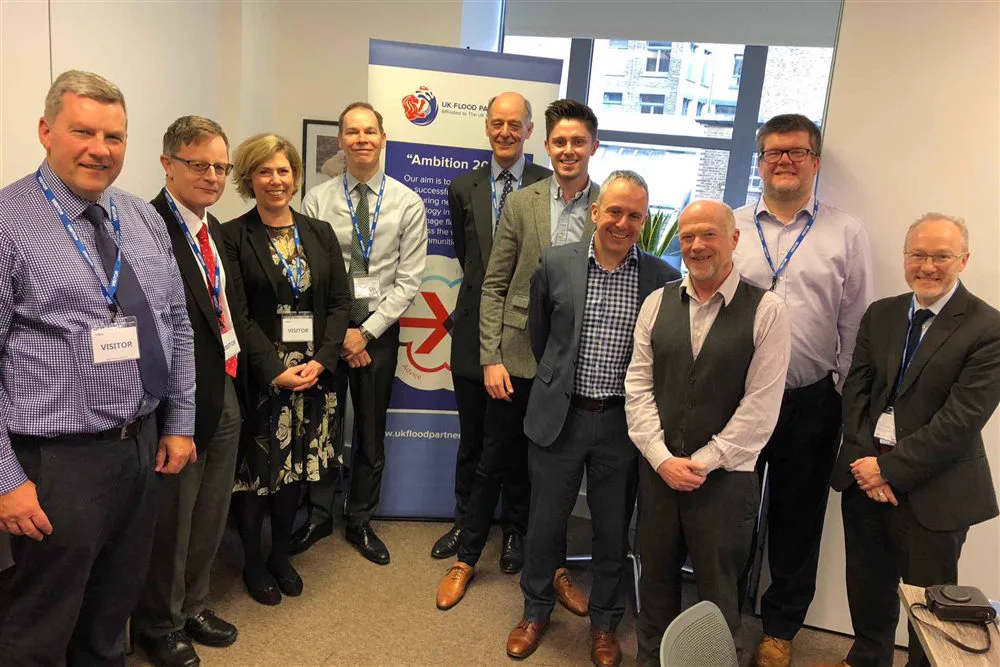 Simon Crowther as a Non-Executive Director of the UK Flood Partnership in 2019